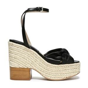 Michael Kors Collection Silvana Runway Black Leather Platform
